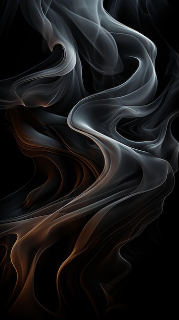 Black background with smoke wallpaper for phone