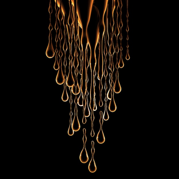 Black background with splash of liquid. 3d illustration