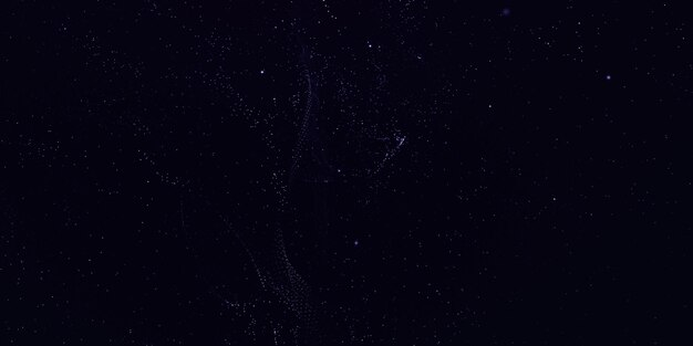 黒の背景に星