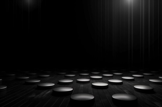 black background with up spotlights monochromatic shadows dark gray background