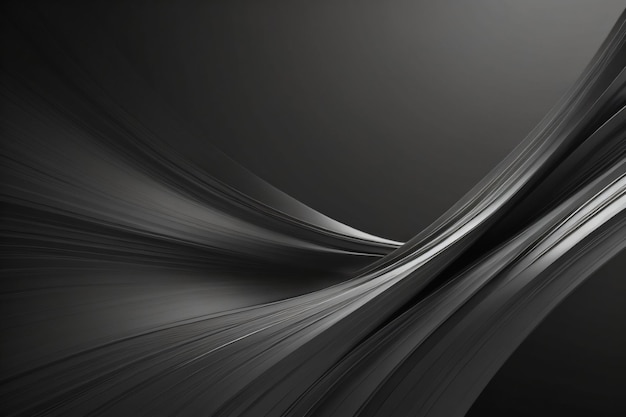 A black background with wavy pattern abstract wallpaper for desktop generative ai