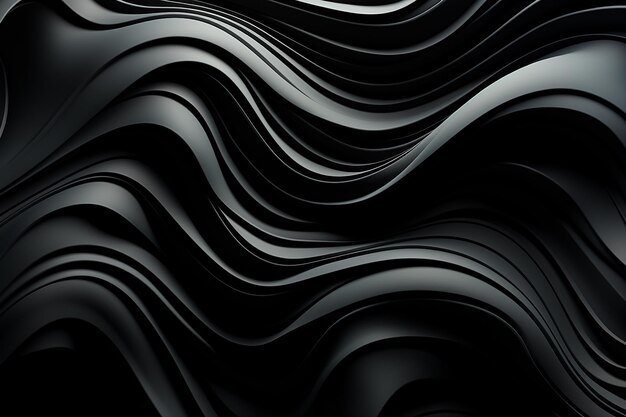 black background with wavy shapes