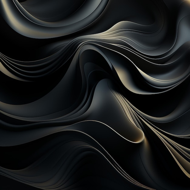 black background with wavy shapes