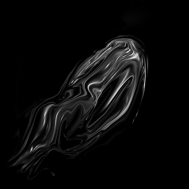 黒の背景に白い煙の線