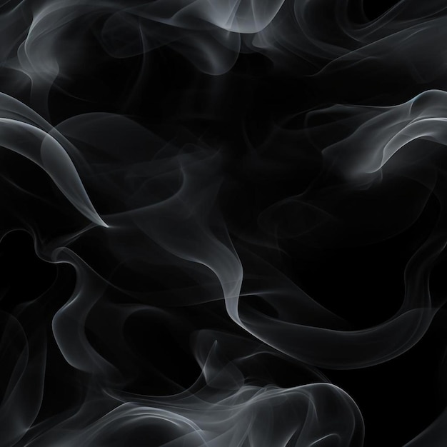 Photo a black background with white smoke and a black background.