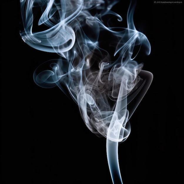 A black background with a white smoke in the middle of it