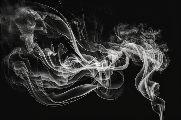 Black background with white smoke for overlay design