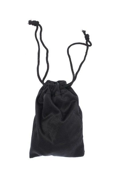 Black bag isolated on white background