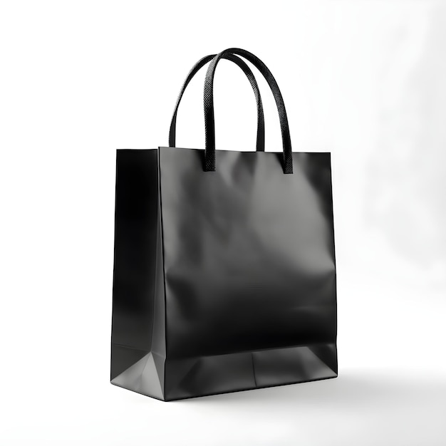 Premium Photo | A black bag with handles