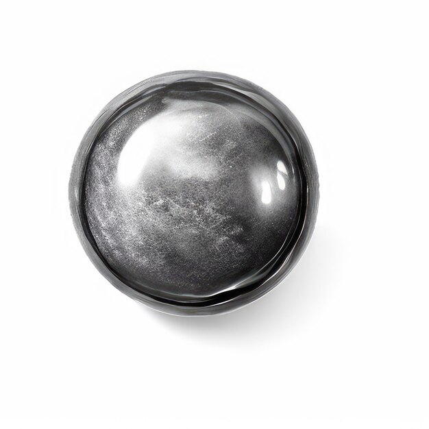 A black ball with the word " b " on it.