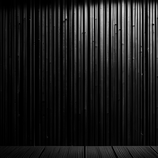 Black bamboo wooden wall background