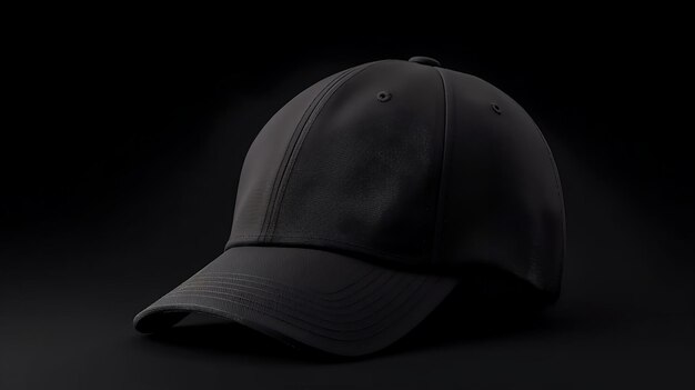 Black Baseball Cap Mock up