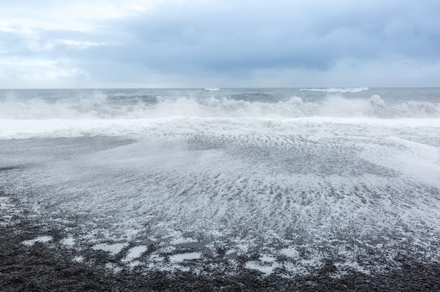 Foto spiaggia nera islanda