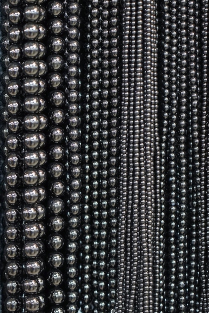 Photo black beads necklaces