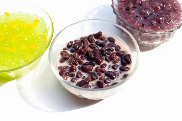 Black bean in sweet coconut milk Thai dessert