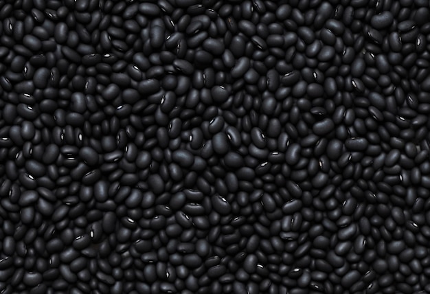 Premium Photo | Black beans background