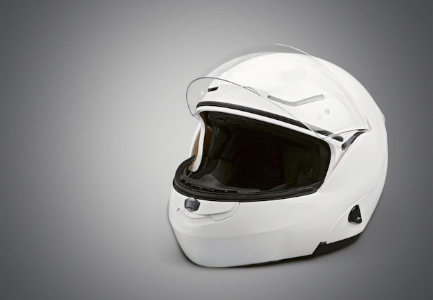 Black biker helmet