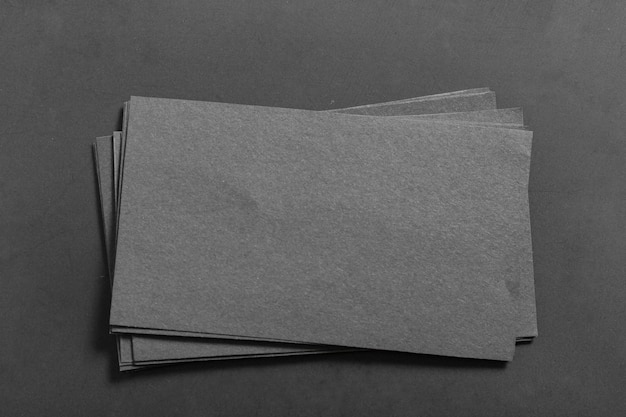 black blank paper