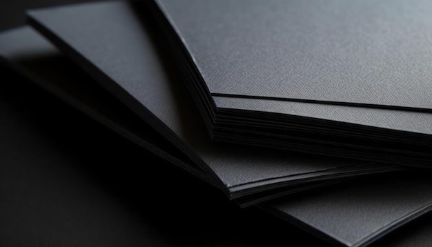 Black blank paper