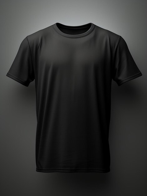 Photo black blank tshirt