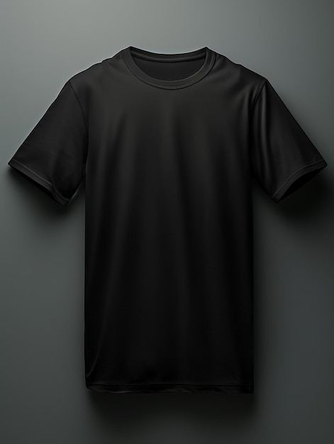 black blank tshirt