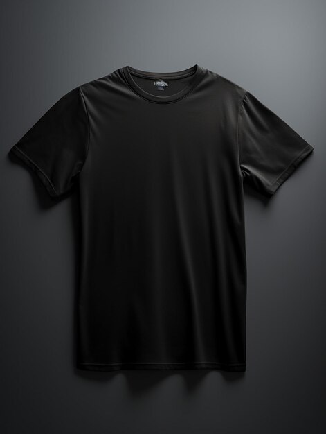 black blank tshirt