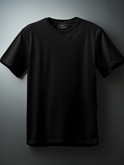 black blank tshirt