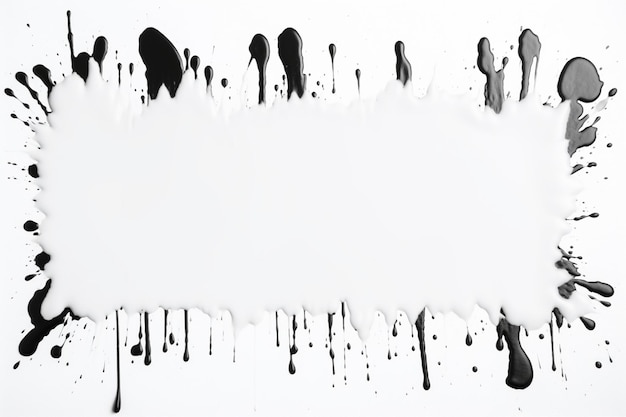 Black blots on a white background