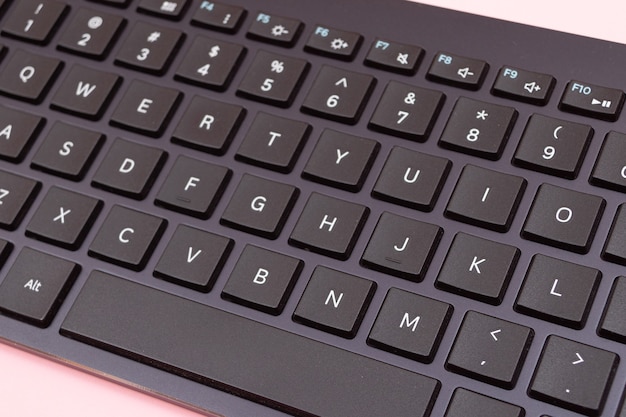 Black bluetooth keyboard for tablet or pc