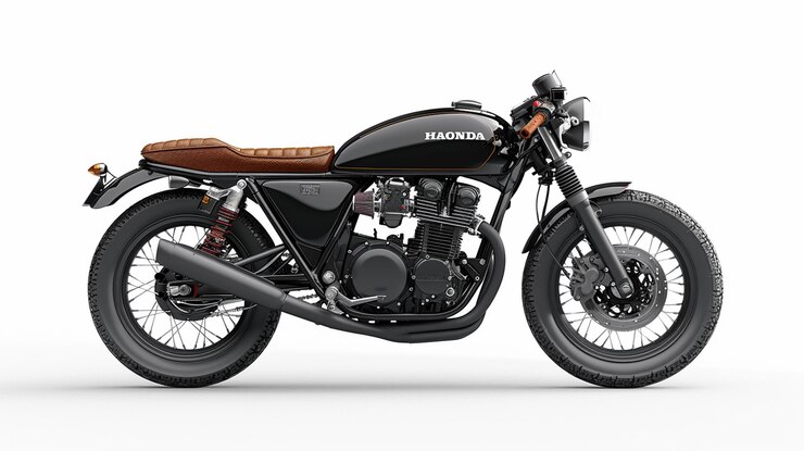 Photo 黒いボーバーモーターサイクルのデザイン