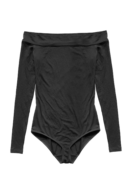 Black bodysuit isolated