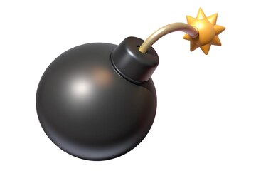 Black bomb cartoon icon Premium AI generated image Black bomb cartoon icon Premium AI generated image