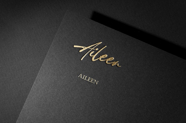 Black book with gold letters that say'allen'on it