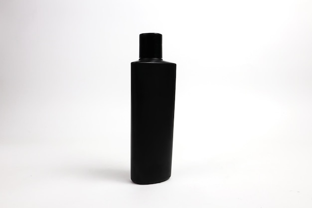 Photo black bottle shampoo mockup a front view free photo