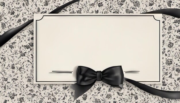 Foto black bow vintage background etichetta di vendita e modello di etichetta di acquisto su carta offerta speciale vintage