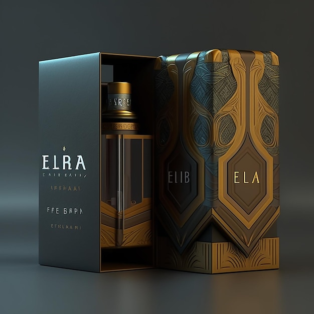 A black box with the word elja in it