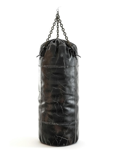 Photo black boxing punching bag