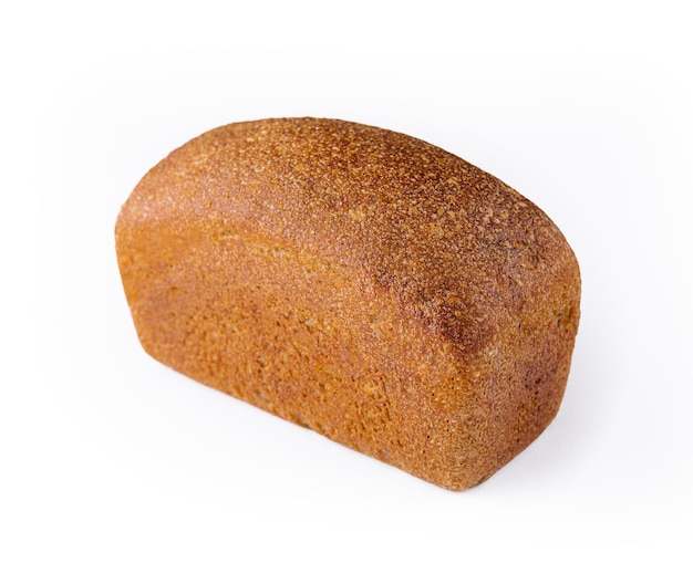 Black bread in the form of a brick