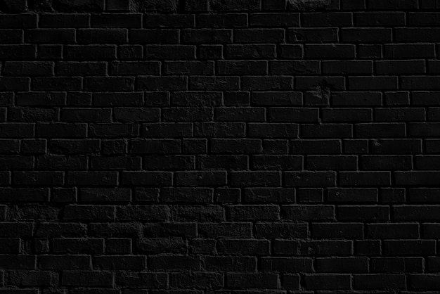 Black brick building wall. Interior of a modern loft. Background