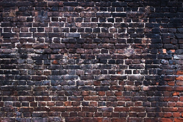 Black brick texture dark background wall