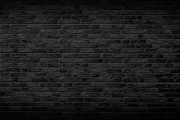 Черная кирпичная стена античный старый гранж белый фон текстуры