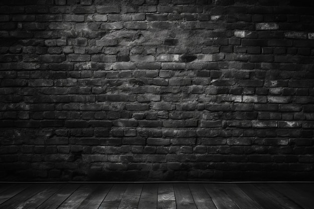 Фото Черная кирпичная стена черная текстура