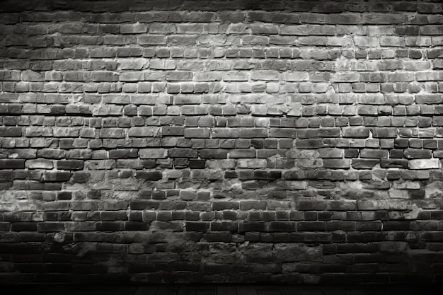 黒いレンガの壁の背景の質感