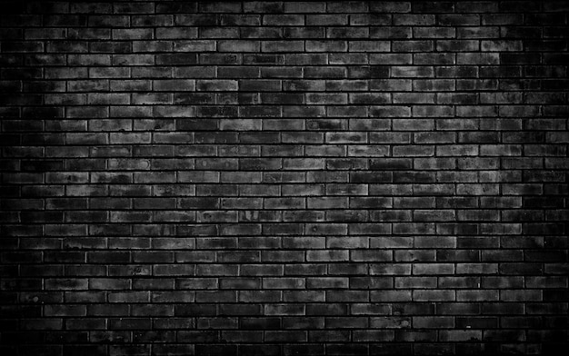 Black brick wall background