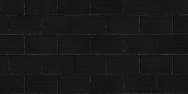 写真 黒いレンガの壁のテクスチャー 背景