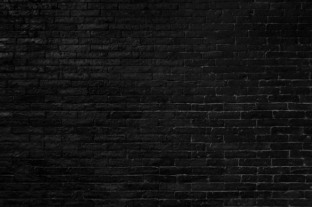 Black brick wall texture for background.