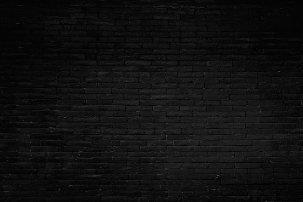 Black brick wall texture for background.