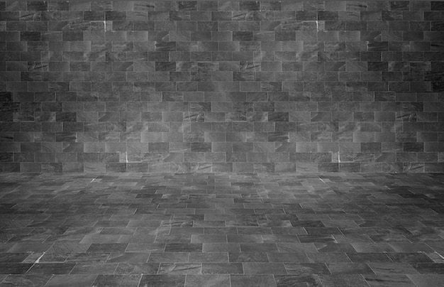 Black brick wall texture background