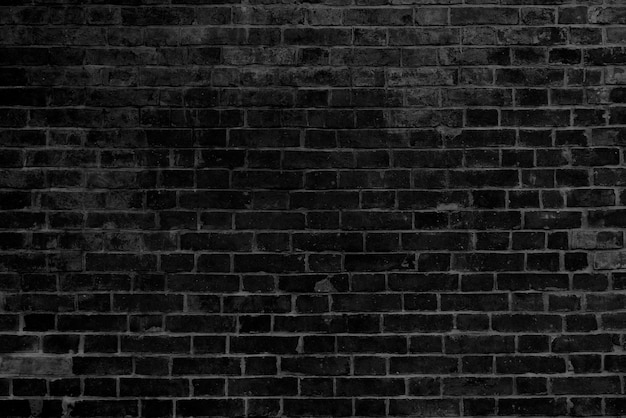 Photo black brick wall texture wallpaper