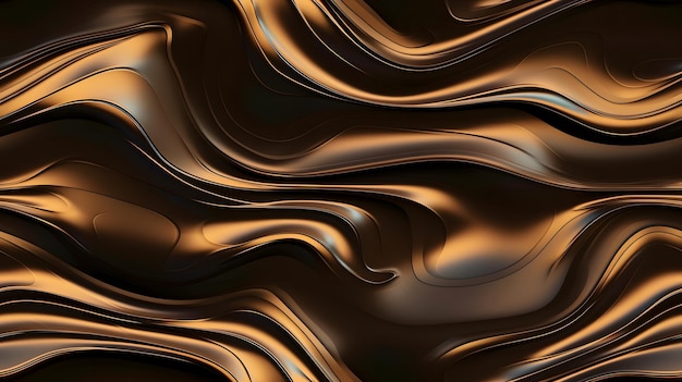 A black and brown background with a gold pattern.